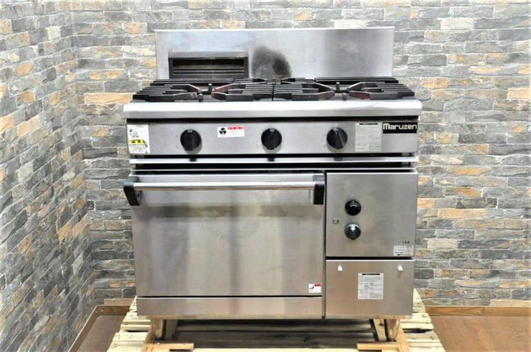 MARUZEN マルゼン 業務用オーブン付ガスレンジ RGR0963B 2013年製 都市ガス 13A ガステーブル ガスコンロ 3口