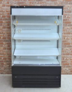フクシマ 多段冷蔵ショーケース MCU-33GHPOR-F 三相200V ドリンクショーケース 冷蔵庫 業務用を買い取りました♪(^_-)-☆