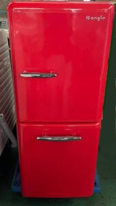 e angle エディオン 可愛い赤色♪ レッド ノンフロン冷凍冷蔵庫 ANG-RE151-A1 100V 149L 家庭用 2ドアを買い取りました♪
